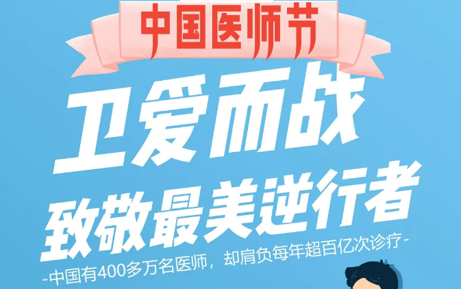 中國醫師節：衛愛(ài)而戰，致敬最美逆行者！